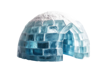 Igloo icehouse on isolated white background PNG