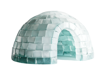 Igloo icehouse on isolated white background PNG