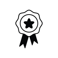 Ribbon Badge vector icon