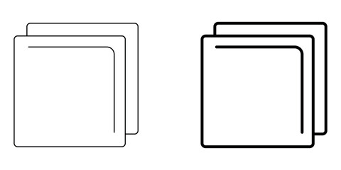Copy icon. duplicate icon. copy paste icon vector.