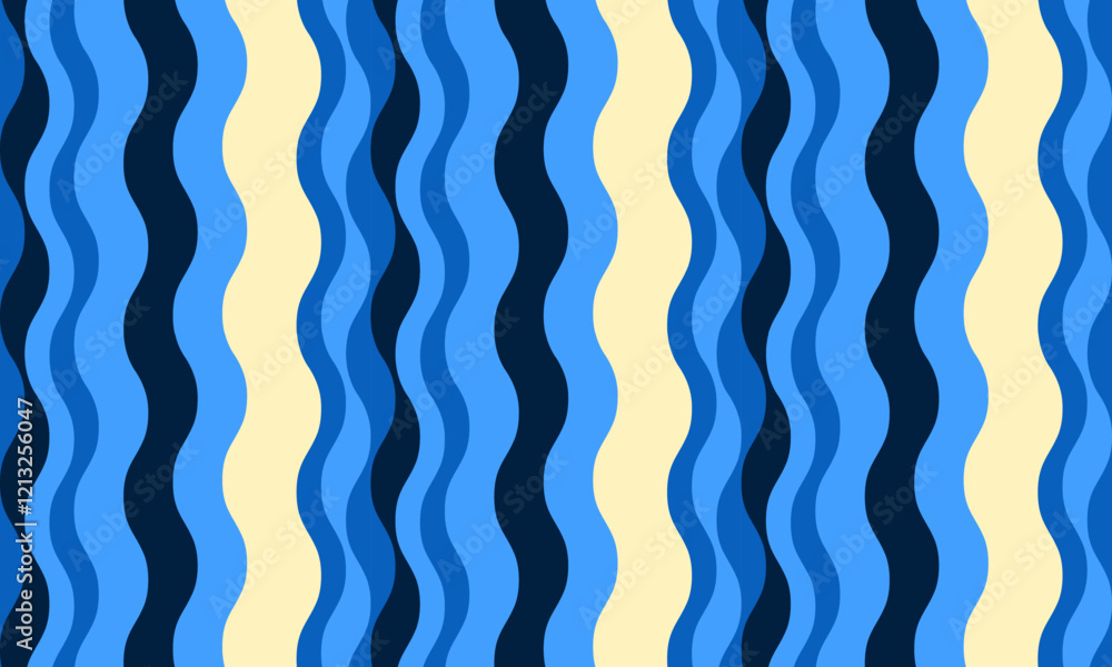Poster vertical striped design with flowing curves and textured waves. artistic colors blend with simplicit