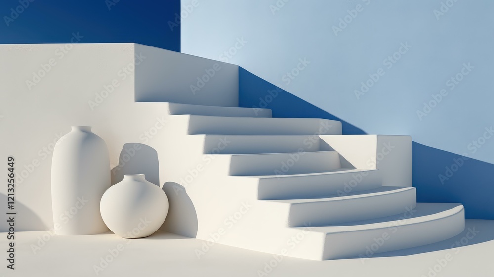 Poster discover the beauty of minimalist architecture sharp shapes and deep shadows create a stunning moder