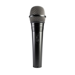 Black Music Microphone On Transparent Background