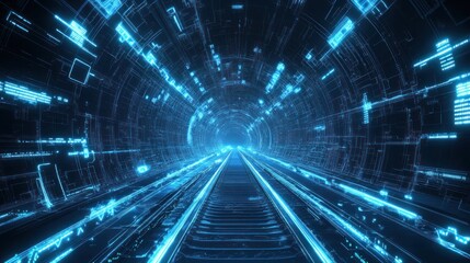 Digital Tunnel of Light and Data