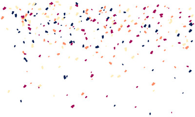 Faling confetti for festival background, birthday party invitation, carnival celebrate, glamour concert. Shiny colourful flying particle. Magic mosaic effect, romantic ceremony vibrant ornament.