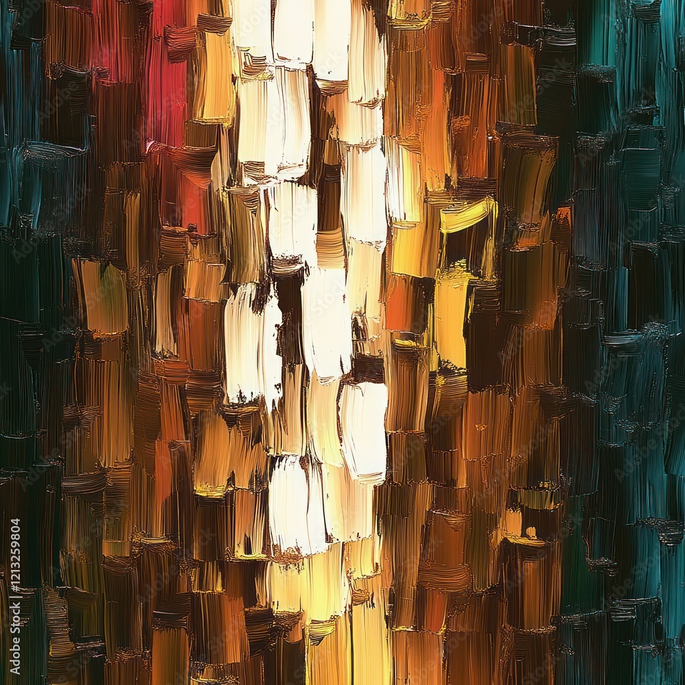 Poster Abstract Textured Pattern Art Print Colorful Expressionism Illustration Background