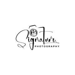 Wedding Signature photography Font Calligraphy Logotype Script Font Type Font lettering handwritten with camera icon