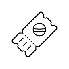Spots Ticket vector icon
