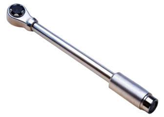 Torque Wrench isolated on a transparent background.