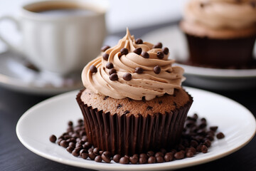 Mocha mousse cupcakes 