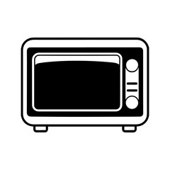  microwave oven vector silhouette illustration design