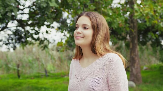 Shy Girl Nods At Insistent Compliments From A Maniac She Met On The Street