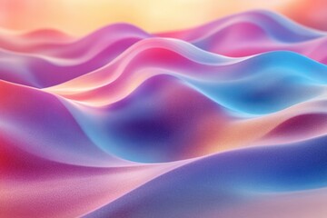 Obraz premium Vibrant 3D rendering of sand dunes with artistic desert-inspired patterns.
