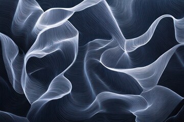 Abstract swirling lines, dark background, digital art, website texture
