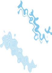 An abstract transparent wavy color blur design element.