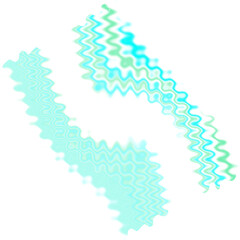 An abstract transparent wavy color blur design element.
