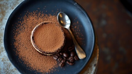 Aromatic Tiramisu Delight: Coffee and Cocoa Indulgence