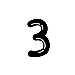 Naklejka premium number icon