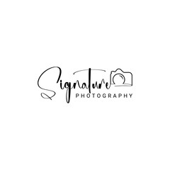 Wedding Signature photography Font Calligraphy Logotype Script Font Type Font lettering handwritten with camera icon