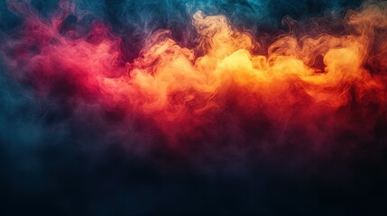 Obraz premium Abstract Colorful Smoke Swirls Background Image