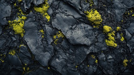 Dark rock texture, lichen, outdoors, background, design
