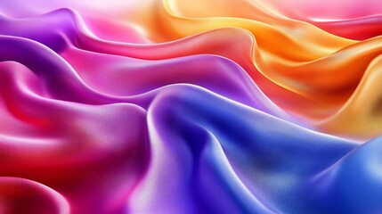 Obraz premium Explore the dynamic interplay of colors in this fabric-inspired artwork.