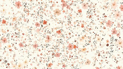 Simple Cartoon Floral Pattern Illustration for Cute Designs