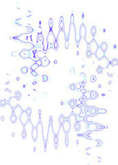 An abstract transparent wavy color blur design element.