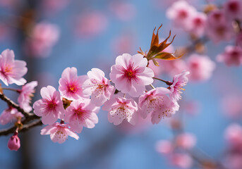 Obraz premium 벚꽃 이미지 사쿠라 벚꽃축제 봄 블로섬 계절꽃 실사