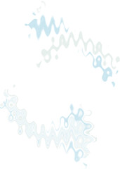 Fototapeta premium An abstract transparent wavy color blur design element.