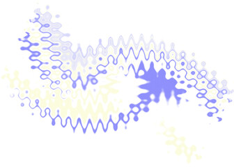 An abstract transparent wavy color blur design element.