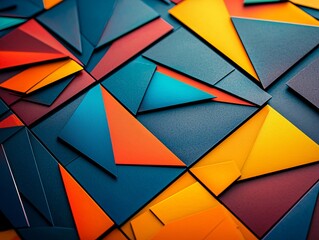 A vibrant card set exploring triadic color schemes, featuring sharp contrasts, intricate detailing, and a futuristic layout that grabs attention