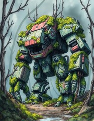 Mossy Colossus in a Silent Land