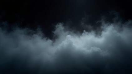 Abstract Smoke Flow Against a Dark Background, A captivating image showcasing wispy, flowing smoke against a deep black backdrop.
