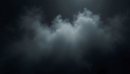 Obraz premium Abstract Smoke Flow Against a Dark Background, A captivating image showcasing wispy, flowing smoke against a deep black backdrop. 