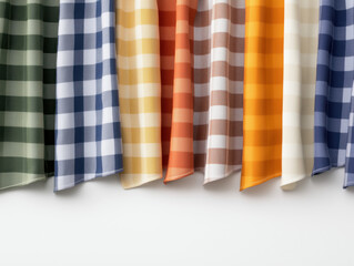 Gingham-Inspired Vegetable Cut-Outs Collection: A Charming Collage of Nature's Bounty