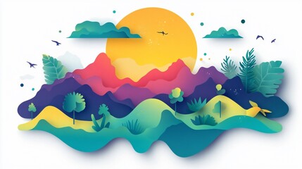 Perfect Day Sticker for Optimism and Encouragement | Wide Angle Centered Design