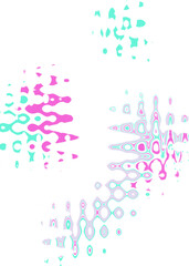 An abstract transparent wavy color blur design element.