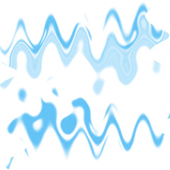 An abstract transparent wavy color blur design element.