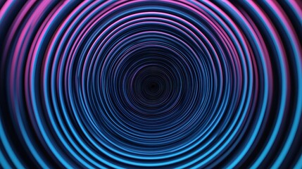 Abstract spiral pattern in vibrant tones of pink and blue hues