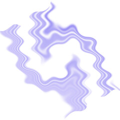 An abstract transparent wavy color blur design element.