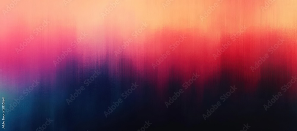 Aufkleber vibrant abstract gradient design with grainy noise texture background in red pink cyan blue for post