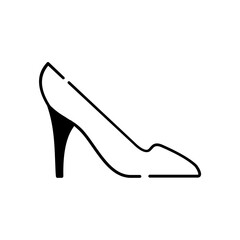 female shoes icon design	