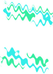 An abstract transparent wavy color blur design element.