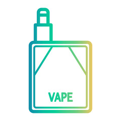 vape Line Gradient Icon