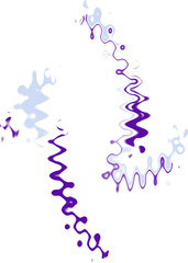 An abstract transparent wavy color blur design element.