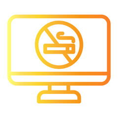 computer Line Gradient Icon