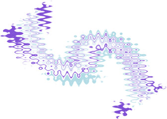An abstract transparent wavy color blur design element.