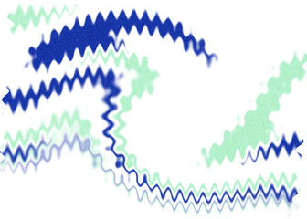 An abstract transparent wavy color blur design element.