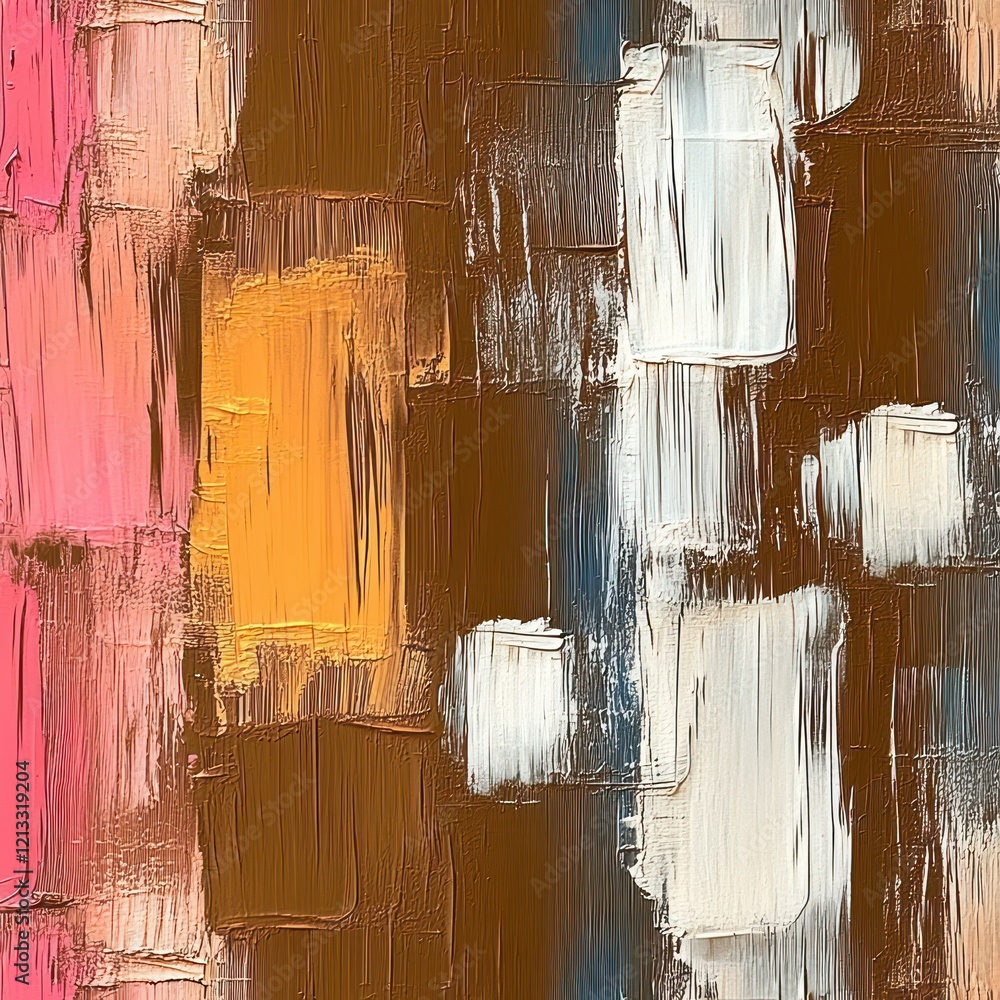 Poster bold abstract expressionism pattern with warm textured design for artistic decor and modern wallpape